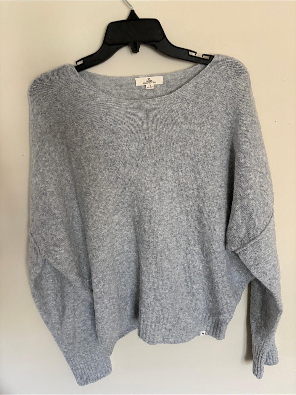 Rip Curl Light Grey Scoop Neck Women's Sweater
